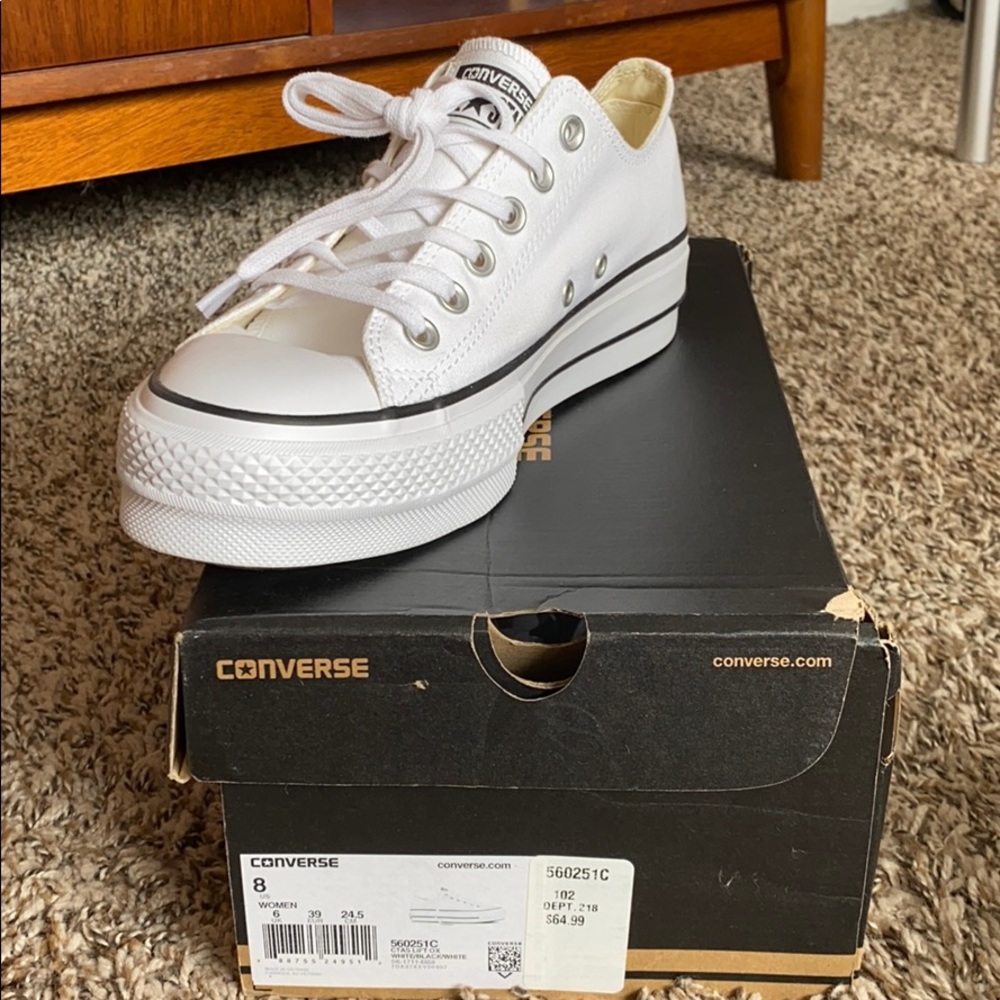 Brand New Converse Chuck Taylors Platform Shoes